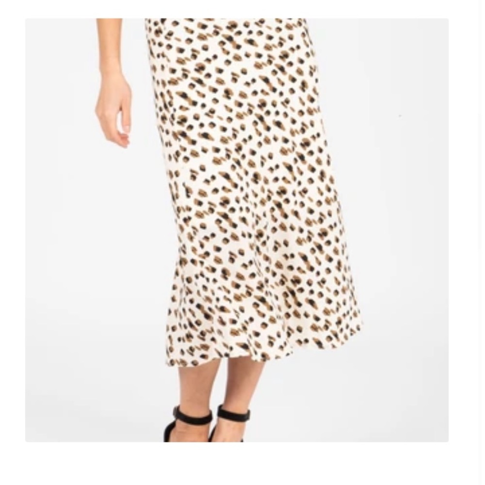 Piper & Scoot Leopard/Cheetah Midi Skirt